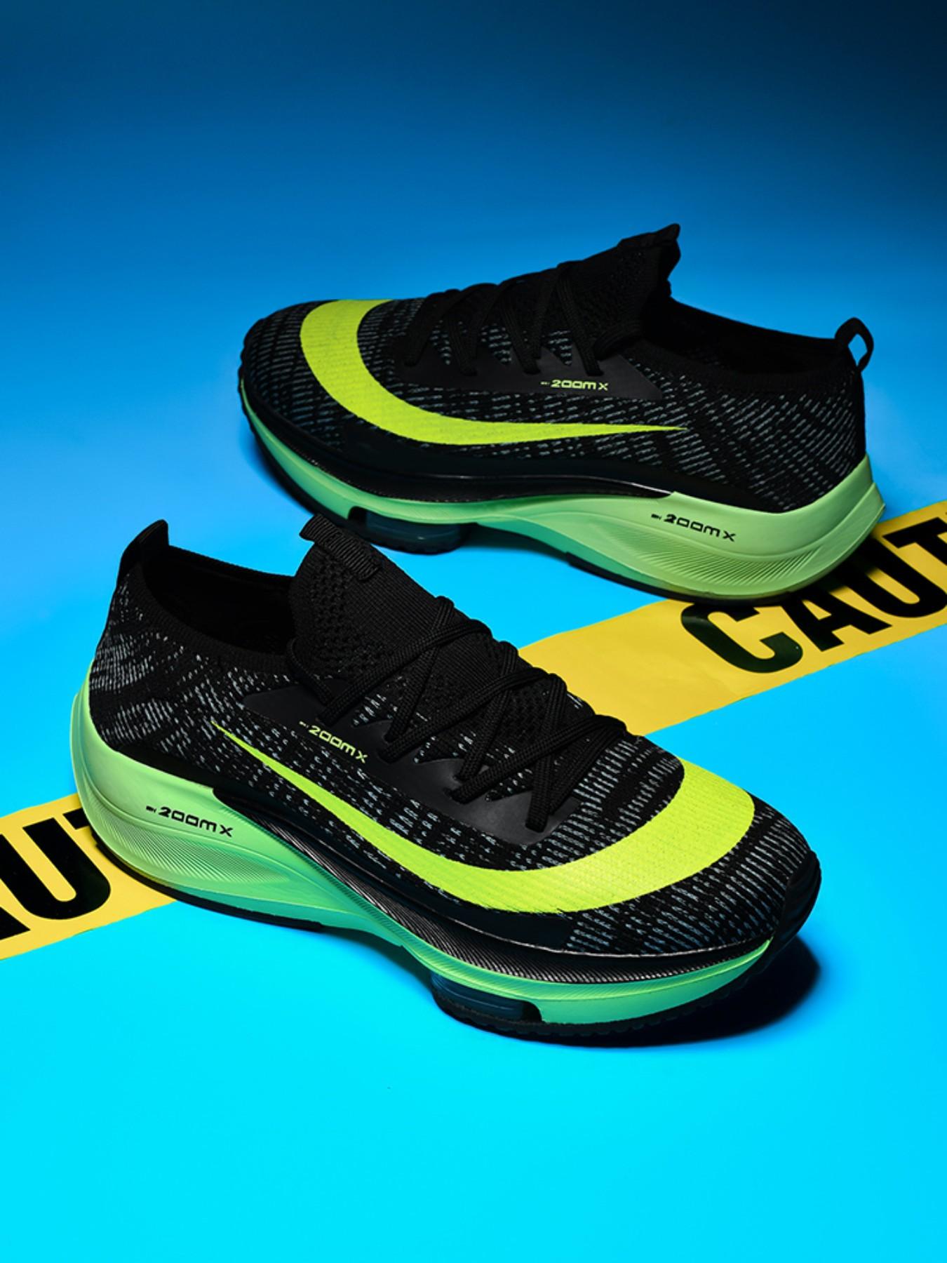 Dxsole Men's Sporty Outdoor Lightweight Running Shoes, Breathable Textile Upper Anti-Slip Wear-Resistant Sole Ultra-Light Cushioned Sneakers for All Seasons