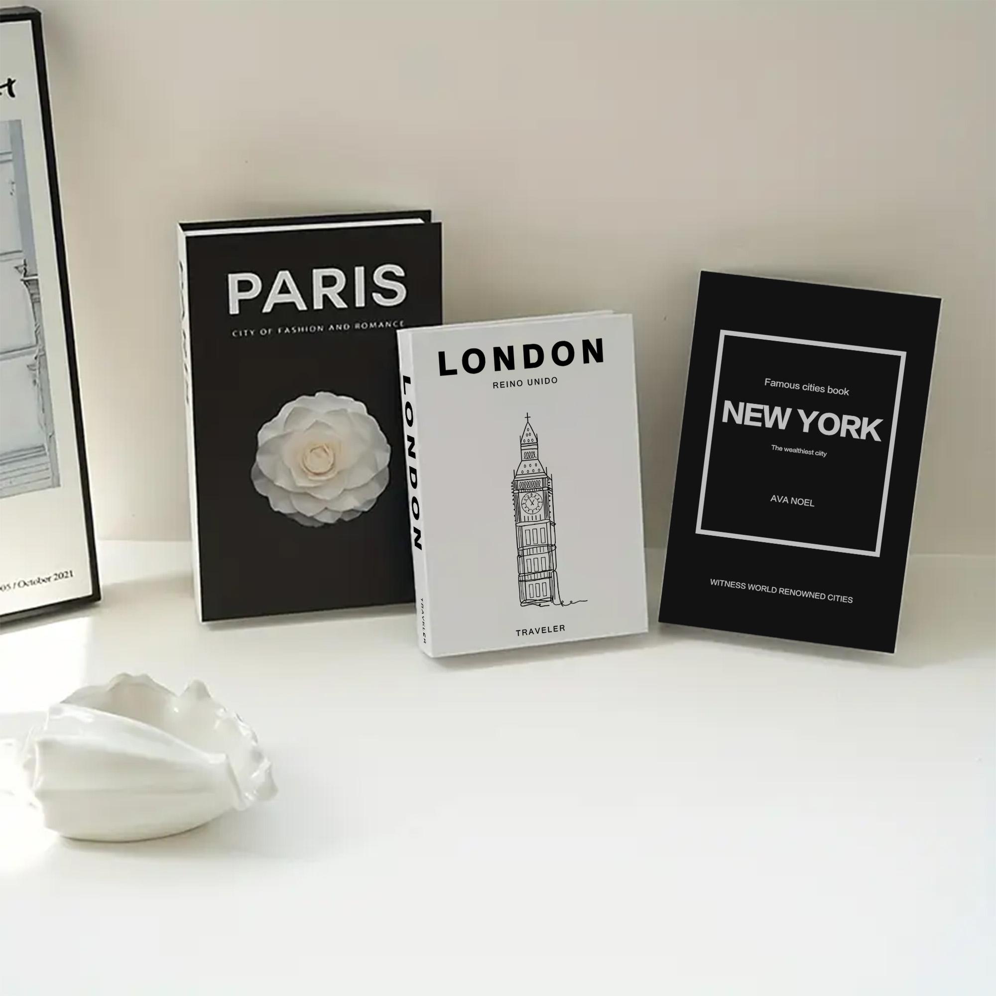 Beautiful Decorative Coffee Table Books, Fashionable Faux Fake Books for Home Bookshelf, Modern Room Decoration, Living Room Decor, Novelty Decor, Desk Decor, Stackable Props, Home Decor Products, Set of 3 #GLOBAL PICKS