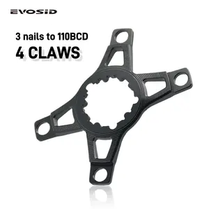 Road Bike Chainring Adapter 3 Bolts For SRAM Spider To 110BCD 38Direct Mount To 110bcd Converter 4 Claws 110BCD MTB Bike Evosid Bicycle Crank Adapter Seat Gxp Three-Pin Direct Mount to 110bcd Disc Holder Four-Lobe Conversion Plate
