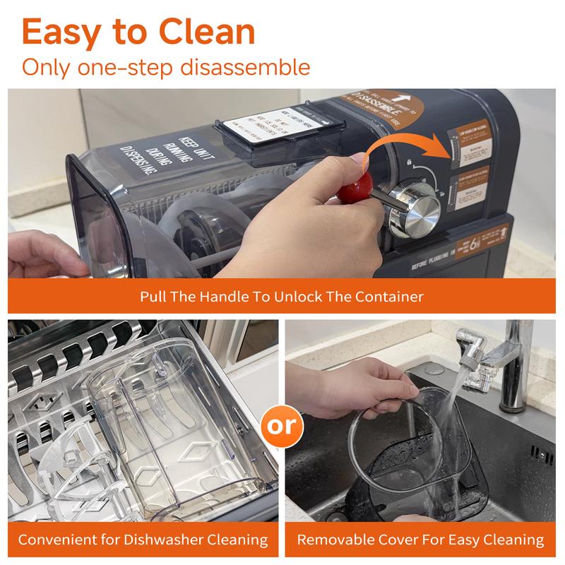 Slushie Machine-[Halloween and Christmas Gift]. Slushie Machine with 6 Preset Programs, 88oz Frozen Drink Maker for slush, Margaritas, Smoothie, Frappés, Milkshakes, Wine, and Auto-Cleaning