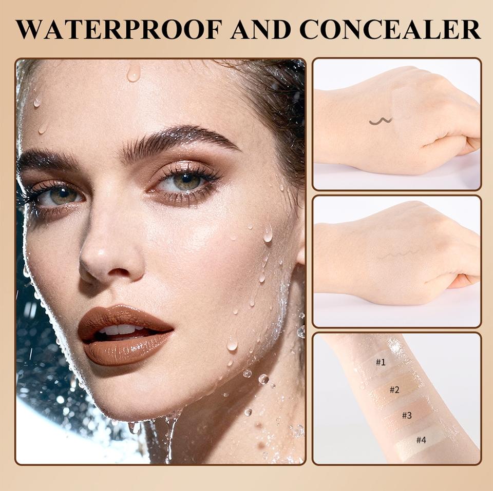 4-Color Air Spray Foundation, Matte Liquid Makeup, Long-Lasting Setting Spray, Concealer Spray, Waterproof Sweatproof Foundation