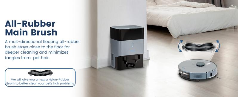 AIRROBO Robot Vacuum and Mop with Self-empty Model L40+(vacuum&mop with self empty station) Model L50+(with station and Ultrasonic carpet detection)