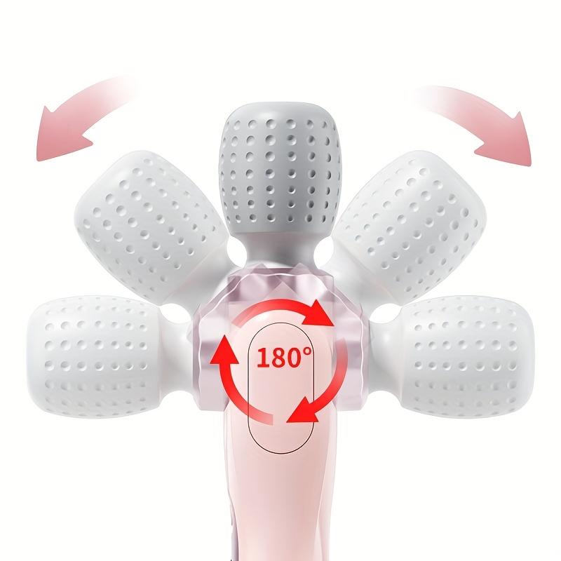 180° foldable massager, portable handheld massage stick, USB charging, 5 speed settings, rotating relaxation massage, whole-body vibration massage, for neck, back, legs, and waist, an ideal holiday gift, Christmas gift