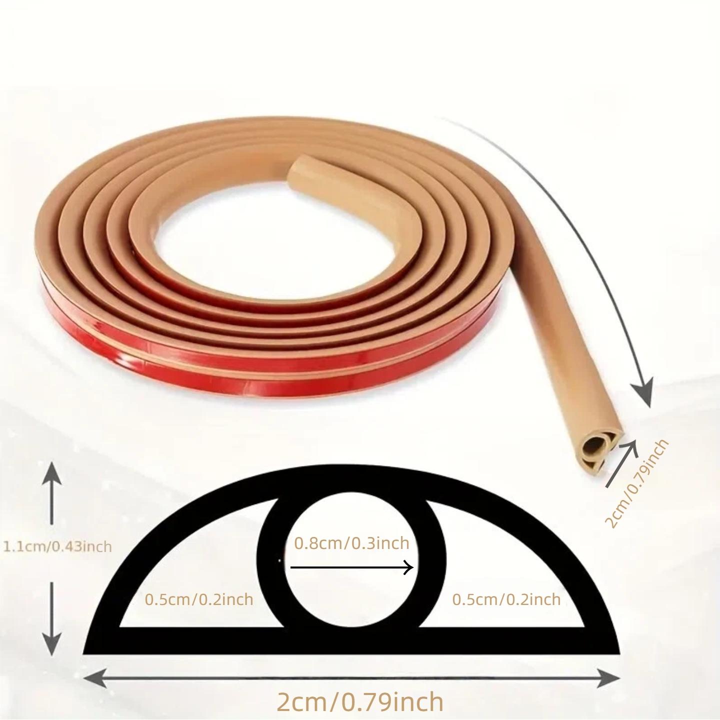 1pc wood grain self-adhesive floor cable protector, self-adhesive cable concealer, anti-slip cable protector, suitable for home and office
