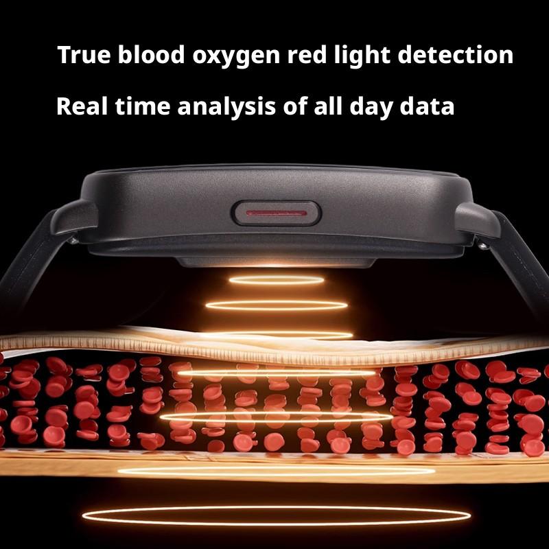 Lasca Smart Sports Watch Unisex, 70+ Modes Fitness Trainer, Blood Pressure Heart Rate Monitor, Waterproof, All-In-One Health Tracker