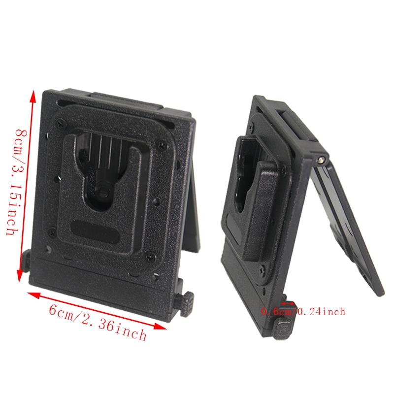 Universal Quick-Release Molle Clip Bracket for Walkie Talkies, Portable Radio Holster & Waist Belt Mount Hanger, Secure Buckle Fixed Stand, Anti-Drop Protective Case, For Baofeng, Quansheng, Motorola, Hytera, Kenwood Two-Way Radios