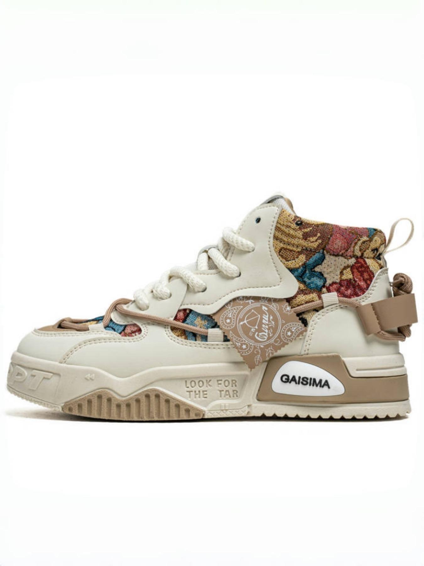 Men's Fashionable Patchwork Design Lace Up Sneakers, Casual Breathable Comfortable Sports Running Shoes, Male All-match Round Toe Shoes for Daily Wear