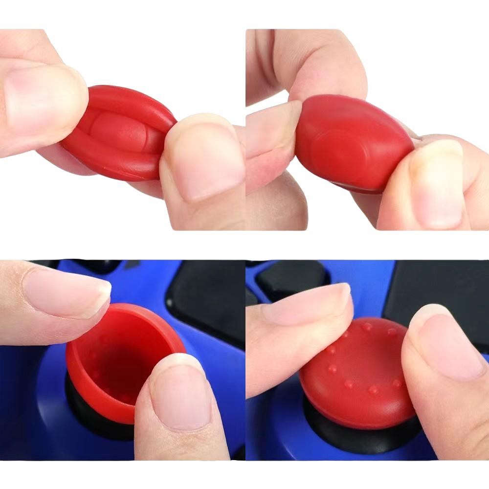 10PCS, 8-point button cap, silicone protective cap, suitable for PS4/PS5/XBOXONE/Xbox series X/S/XBOX360/PRO controller, surface bump non-slip design, dustproof and durable, rocker protection game accessories Cover Gaming Accessories
