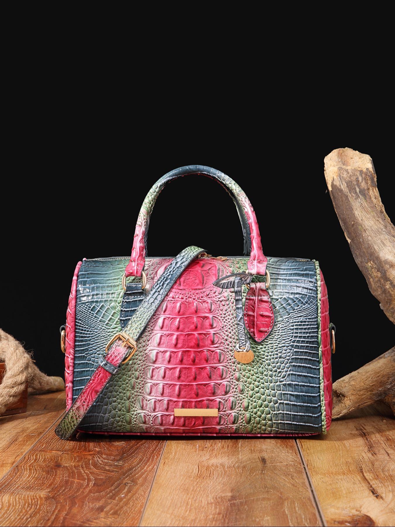 Fashionable Tote Bag, Vintage Ombre Design Classic Shoulder Bag for Women