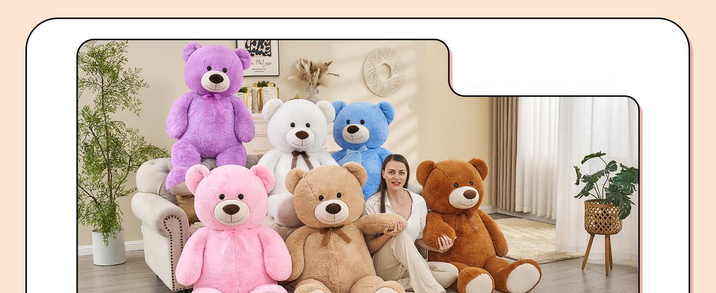 MaoGoLan 36" 51" Giant Teddy Bear Stuffed Animal, Big Teddy Bear for Girlfriend, Kids and Friends, Large Teddy Bear for Birthday, Wedding party,Valentine's Day, Anniversary  #Christmas #BlackFriday
