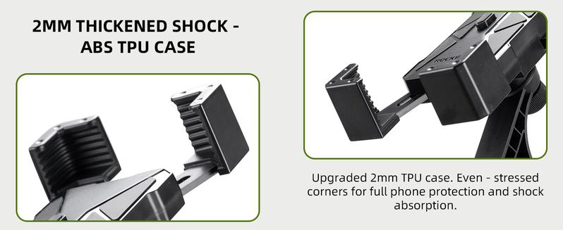 ROCKBROS Bike Phone Holder, Motorcycle Phone Mount, Anti-Shake Cell Phone Holder, 360° Adjustable for iPhone 16, 15 Pro Max/Plus, S9, S10 and More 4.7" to 7" Smartphones ROCKBROS Bike Phone Holder, Motorcycle Phone Mount, Anti-Shake Cell Phone Holder, 360° Adjustable for iPhone 16, 15 Pro Max/Plus, S9, S10 and More 4.7" to 7" Smartphones