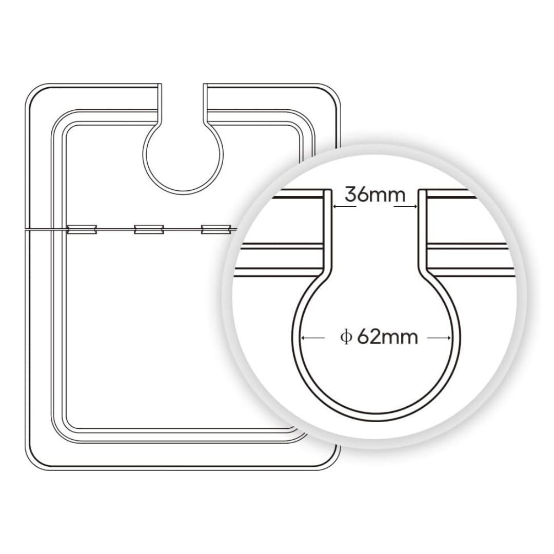 EVERIE Sous Vide Container 12 Quarts with Collapsible Hinged Lid Compatible with Anova Cookers Funky Kitchen Supplies Sous Vide Container Meal Cooking & Reheating(EVC-NANO)