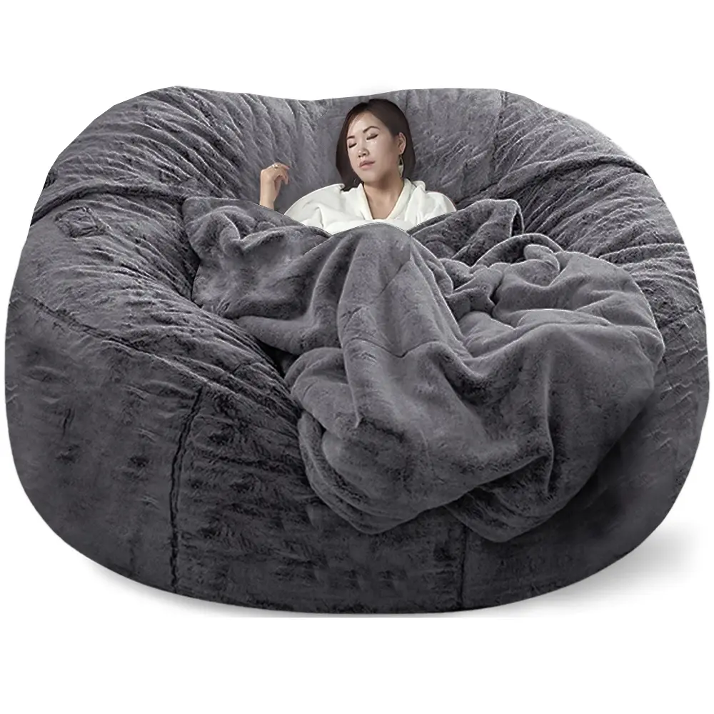 1 piece lazy sofa set bean bag (without padding, only outter cover) living room single sofa home leisure chair