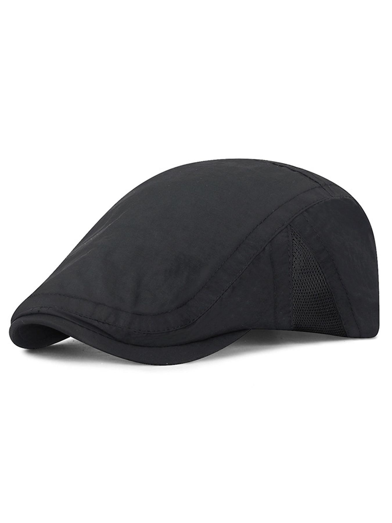 Newsboy Hats for Men Flat Cap Casual Adjustable Breathable Irish Cabbie Ivy Driving Hunting Hat