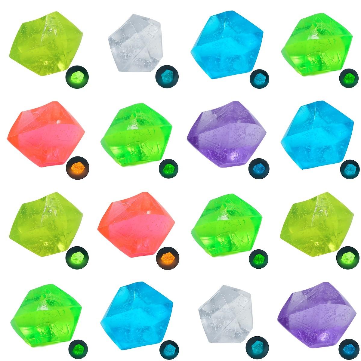 New 16 high-quality simulated starry glow stones, weighing 0.49 pounds, each with a diameter of 1.77 inches, suitable for large garden landscapes, starry sky landscapes, and night lights, are essential items for Halloween/festivals