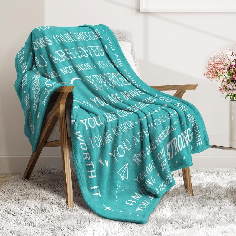 Get Well Soon Blanket for Women, Inspiring Recovery Gift After Surgery, Thoughtful Present for Sick Friends & Sisters, Comforting Care Package