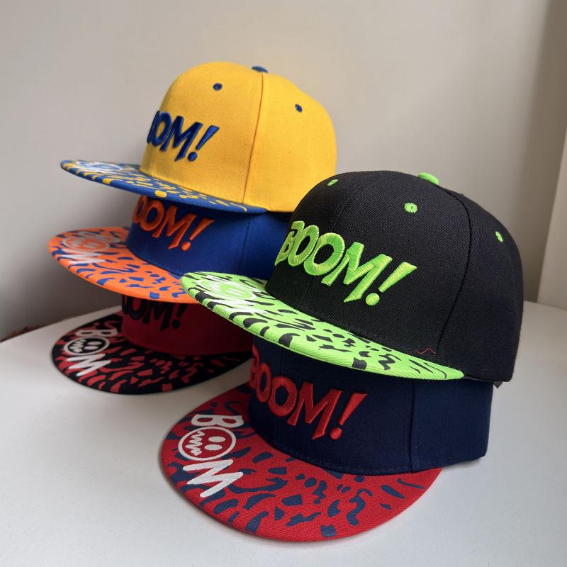 2025 New Spring Hip-Hop Cap with 3D Embroidered Letters, Flat Brim Baseball Cap, Street Casual Street Dance Hat