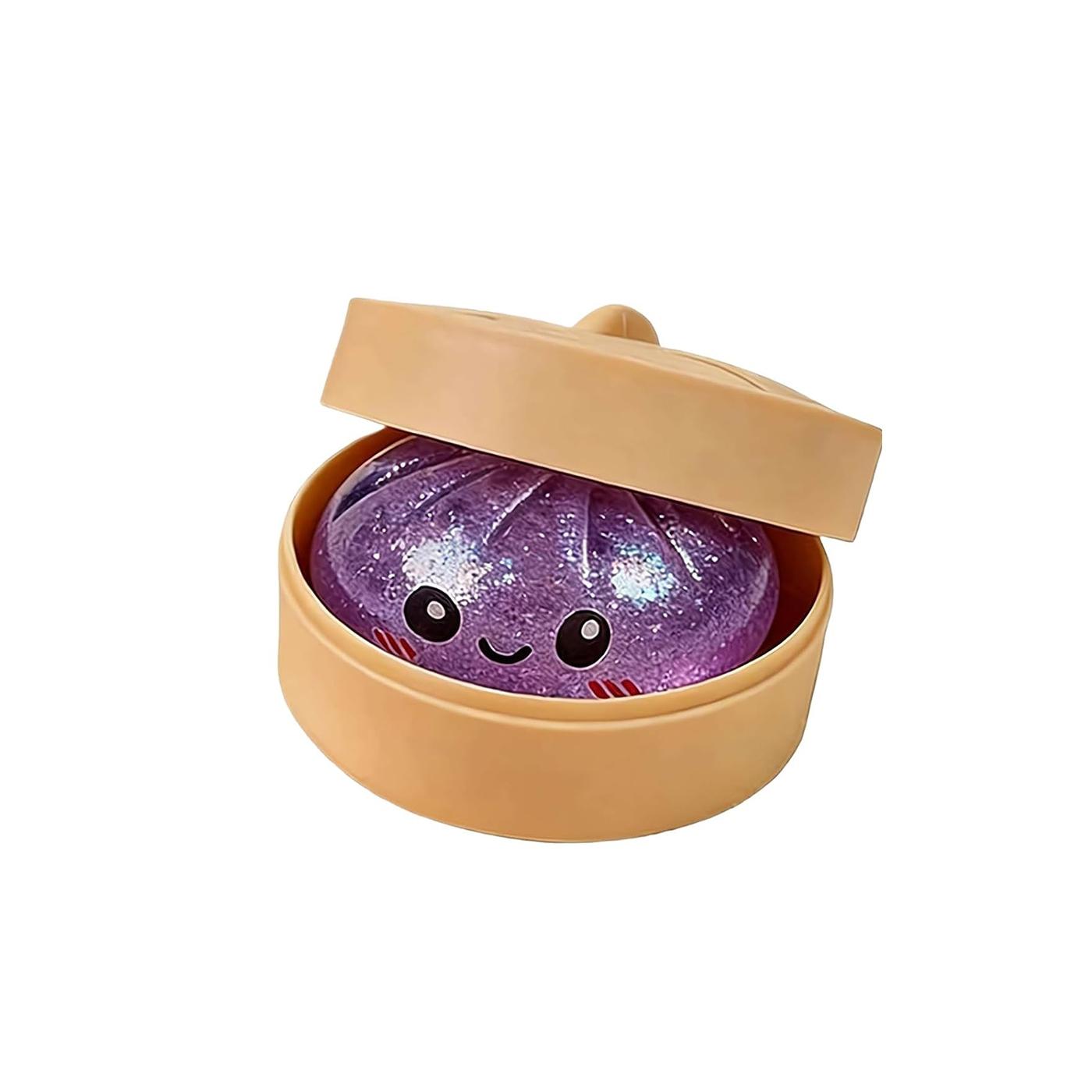 Glitter Dumpling - Glitter Dumplings Squishy,Colorful Sugar Filled Maltose Squeeze Dough Ball Stress Relief Hand Toys, Anxiety Relief Fidget, Squeeze Sensory Stress Relie