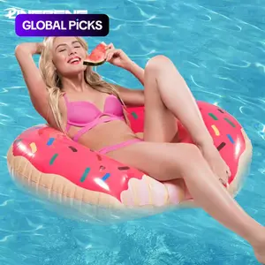 Donut Shaped Inflatable Swim Ring, Inflatable Pool Floaters, Thickened Wide Design, Enhanced Buoyancy, Multi-Scene Use for Summer Swimming, Float Bed, Party Decorations, Pool Float Lounge, Pool Inflatables, Pool Floaties
