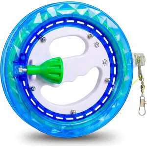 Kites Reels for Adults, Professional Kite String Reel Winder for Adults, 1000FT Line Spool, Kite String Spool with Lock, for Outdoor Kites(Blue, 7 inches)