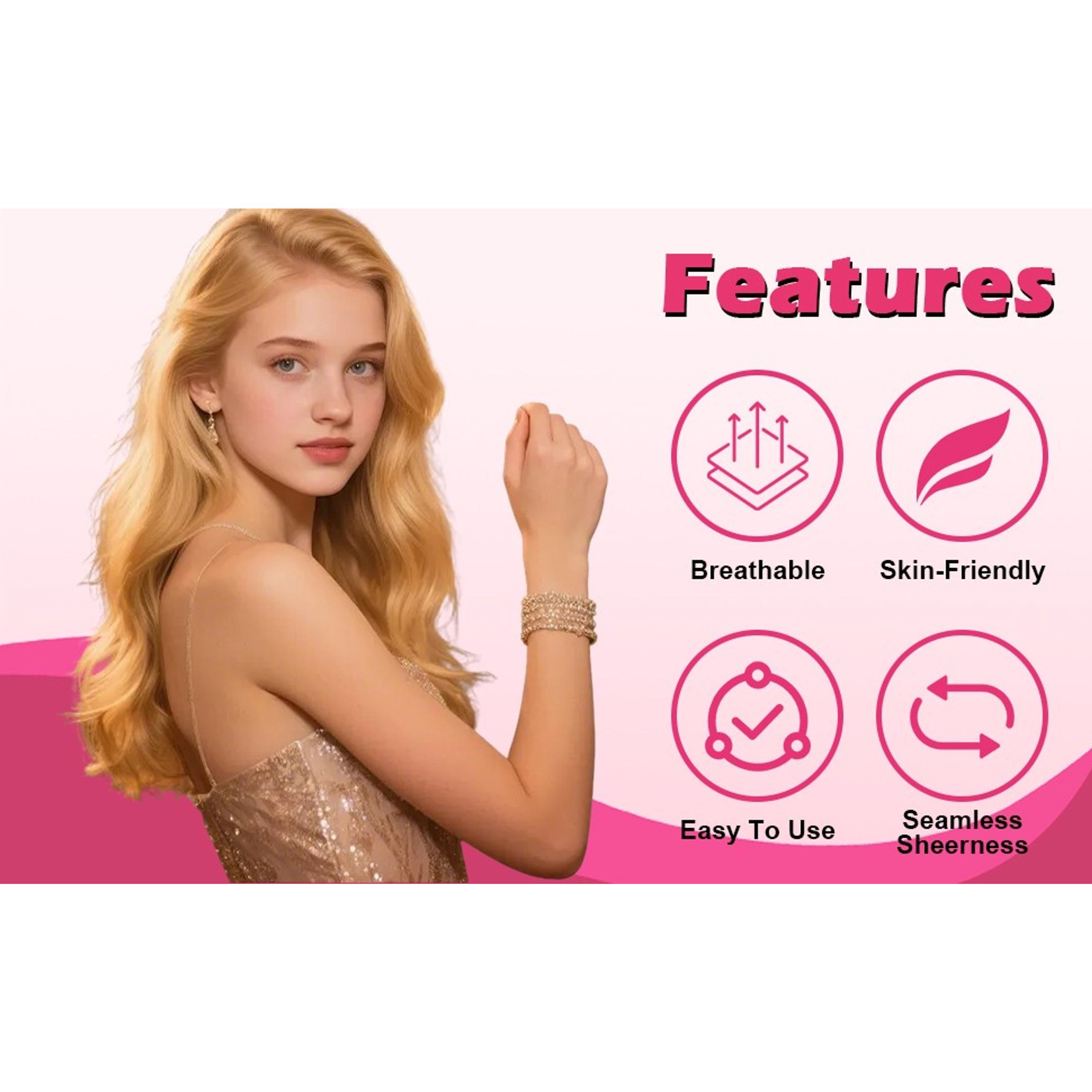 Breathable No-Show Disposable Nipple Covers for Women - Nipple Pasties Stickers Tape