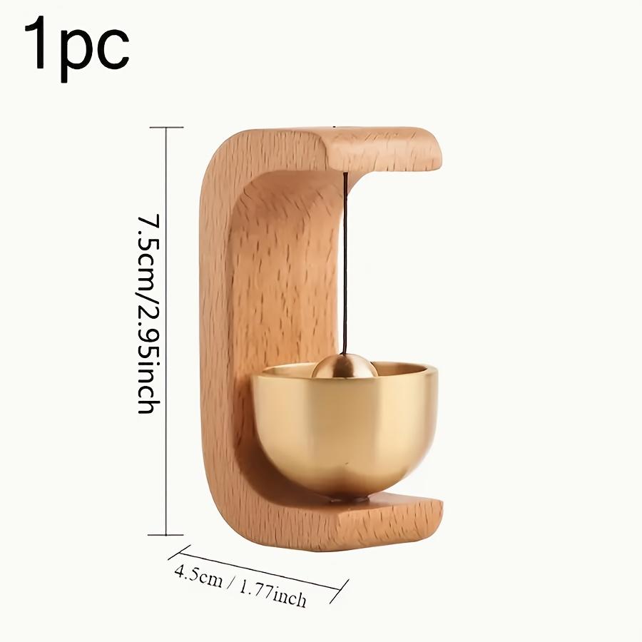 Wooden Wind Chime - Wireless Brass Doorbell with Magnetic Base, Easy to Install, Suitable for Home and Commercial Places, Door and Wall Decorative Hanging Bell also comes with adhesive stickers, Suction Cup Doorbell - Christmas Gift Wooden Wind Chime - Wireless Brass Doorbell with Magnetic Base, Easy to Install, Suitable for Home and Commercial Places, Door and Wall Decorative Hanging Bell also comes with adhesive stickers, Suction Cup Doorbell - Christmas Gift