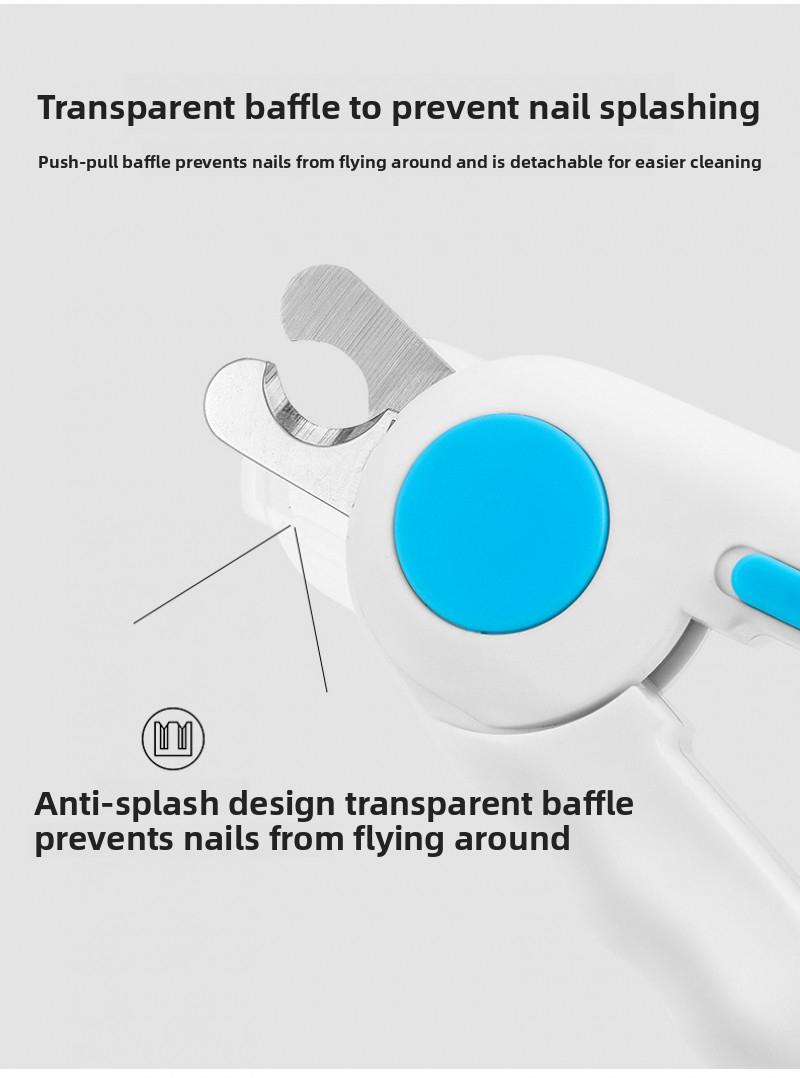 New Viral LED Pet Nail Clippers, Anti-quick Nail Grinder, Dog & Cat Nail Cutter, Pet Grooming Supplies
