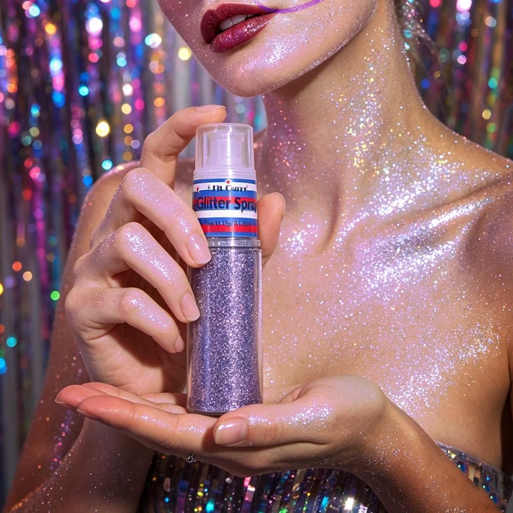 Face & Body Glitter Gel, Holographic Shimmer Sequins for All Occasions, Long-Lasting Sparkle Makeup