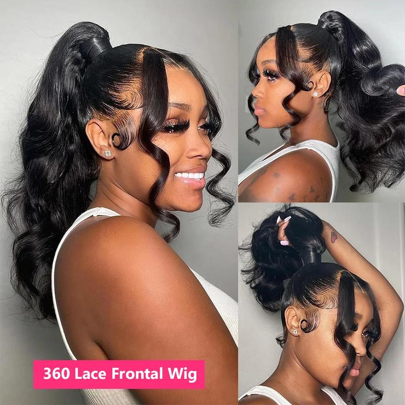 Bling Hair Body Wave 360 Full Lace  Wig 100% Real Hair Transparent  Lace Wigs Brazilian Hair For Women on Sale