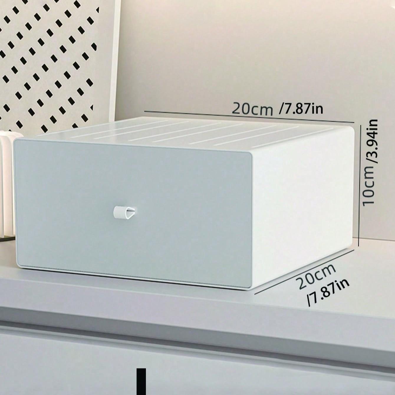 Desktop Drawer Storage Box, Desk Organizer for Office, Dorm, Bedroom, Living Room, Stackable Storage Cabinet, Cosmetics Holder