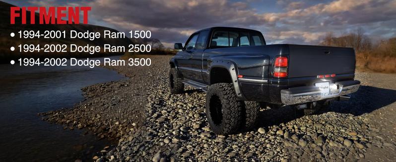 Nilight License Plate Light Compatible with 1994 1995 1996 1997 1998 1999 2000 2001 Dodge Ram 1500 1994-2002 Dodge Ram 2500 1994-2002 Dodge Ram 3500 6000K White 2PCS Pack Car Accessories Truck dealsforyoudays