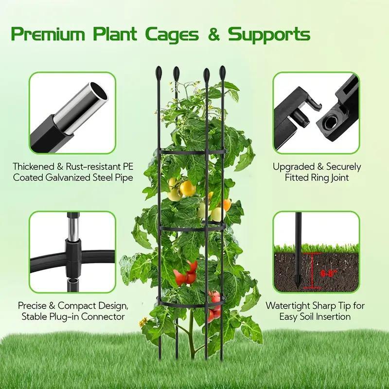 Adjustable Stackable Garden Lattice, Garden Trellis, Indoor Outdoor Rust-Resistant Plastic Plant Stand, Easy Assembly Climbing Plants Support