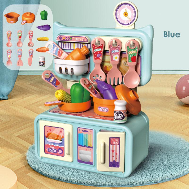 Mini Kitchen Toy Simulation Cooking Set, Toddler Play Kitchen, Pretend Play Girl Toys, Realistic Cookware Role-Playing Kit, Educational Gift