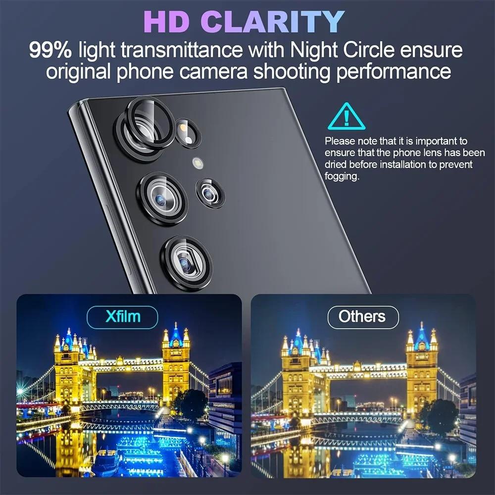 Camera Metal Lens Ring Glass Case For Samsung Galaxy S26 Ultra S25U S24 S23 Plus S22 Camera Lens Screen Protector Lens Cover