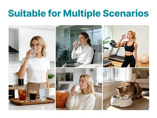 VEVOR Mineralization Filter Replacement - Remineralization Alkaline Water Filter for Reverse Osmosis System, Balances pH Restores Minerals, Compatible with X811B Ice Maker Water Dispenser