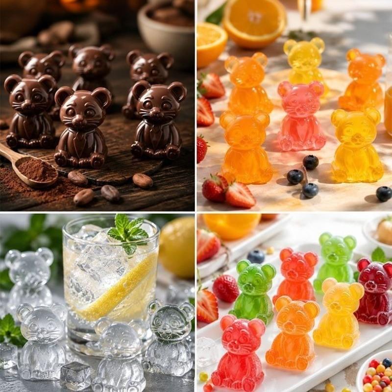 Creative Six-Piece Silicone Mold, Mickey Mouse 6.8 Inch Baking Mold, Non-Stick, Easy to Remove and Clean, Ideal for Parties and Business Use