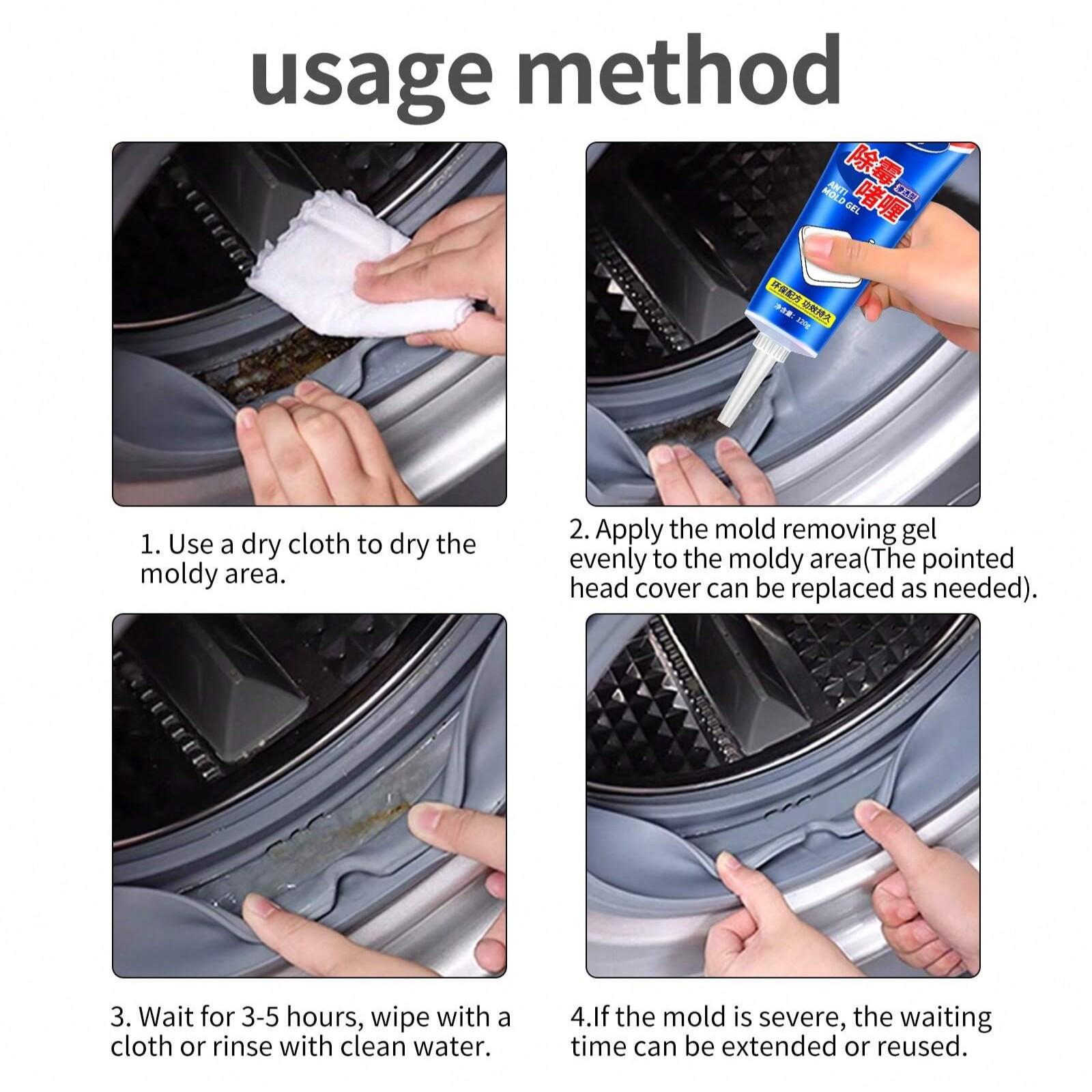 Mold Remover Gel Cleaner, Kitchen Refrigerator Washing Machine Toilet Sink Mold Killer, Effective Mildew Stain Removal Agent