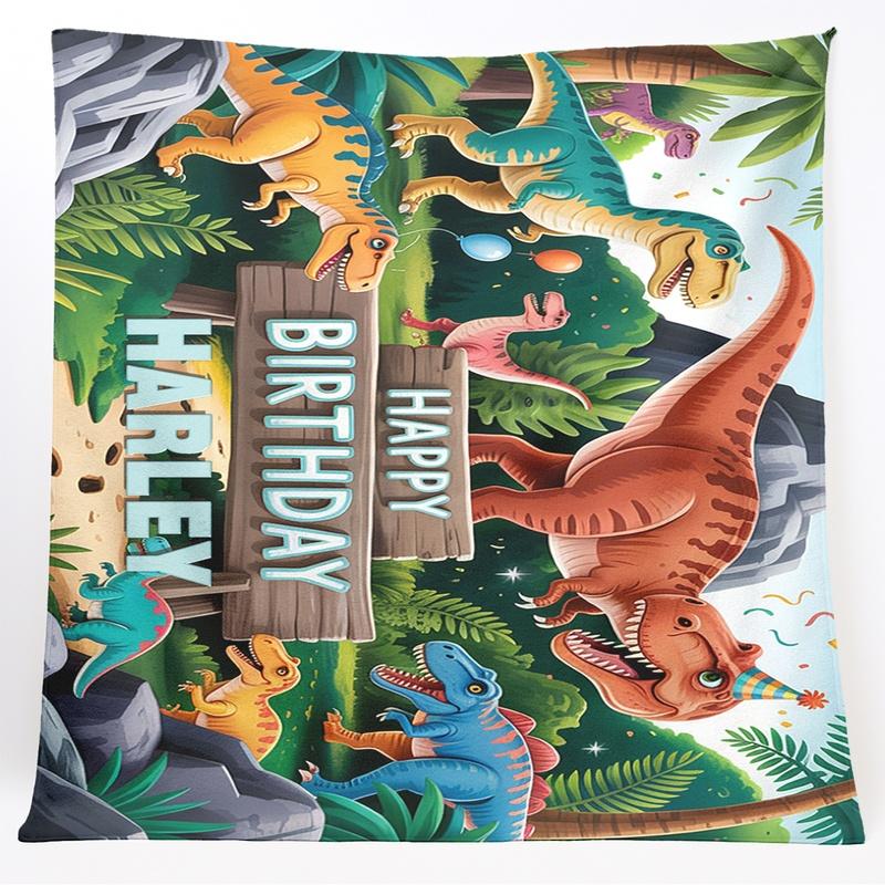 1pc Dinosaur Wall Hanging, Soft Polyester Tapestry for Bedroom, Living Room, Party Backdrop, Studio, Apartment Decor, Durable & Washable Wall Art