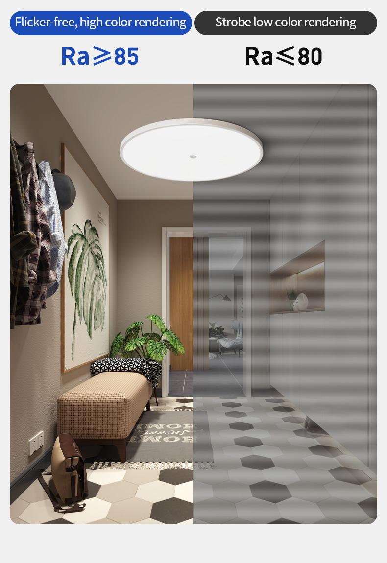 LED Induction Ceiling Light, Staircase Hallway Lamp, Infrared Human Radar Sensor, Smart Voice Control, Energy Efficient Lighting Solution