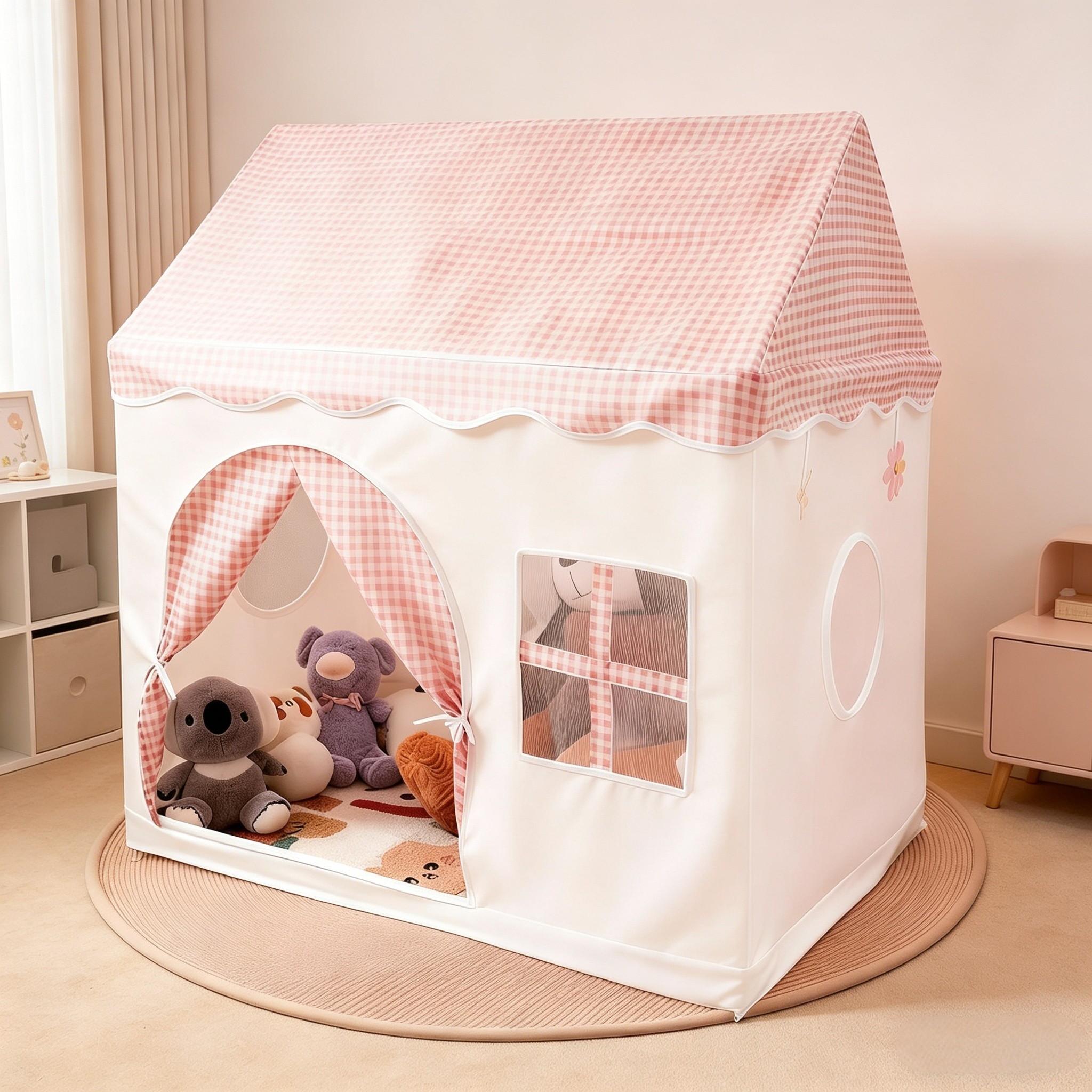 Kids' Toy Castle | Floral Play Tent | Secret Base & Sleep Tent | Outdoor Beach Toy | Unisex Holiday & Xmas/Halloween Gift | No Accessories