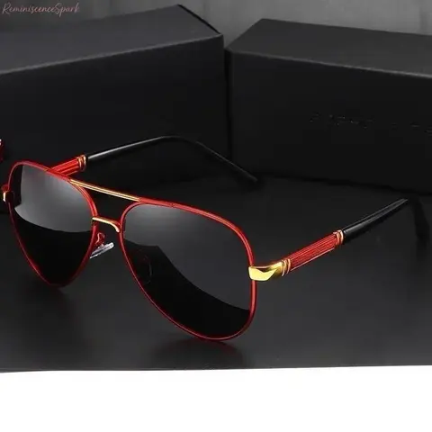 Unisex Vintage Retro Classic Aviator Sports Sunglasses - UV400 Protection, Anti-Glare Lenses, Lightweight Metal Frame, Iconic Pilot Silhouette, Solid Plain Design, Sleek Fit, Travel-Ready Style, Everyday Use, Multi-Sports