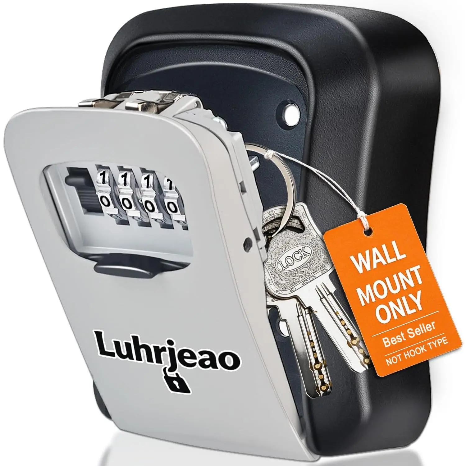 Key Lock Box, Wall Lock Box with Code, Waterproof