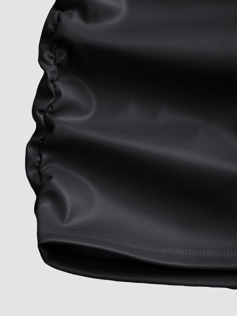 Women's Patchwork Knot Side Dress, Casual Fashion Long Sleeve Dress for Daily Wear, Ladies Clothes for All Seasons, Womenswear