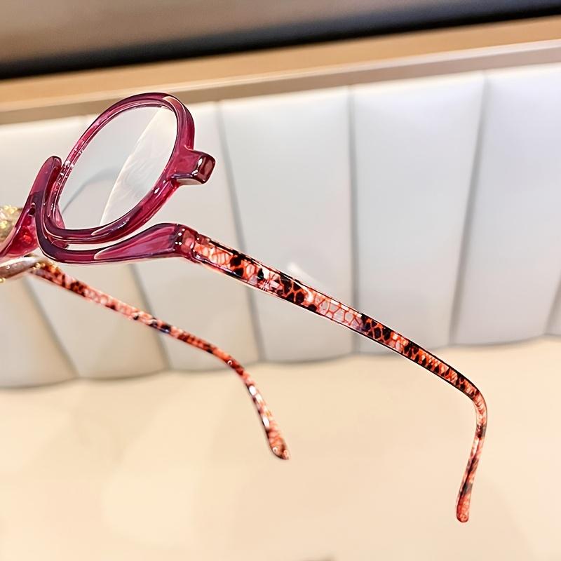 Colorful makeup reading glasses with multi-functional spring legs, super light and 180-degree rotatable reading glasses, with a free glasses cleaning cloth Multiple color combinations are available, High Quality Eyewear