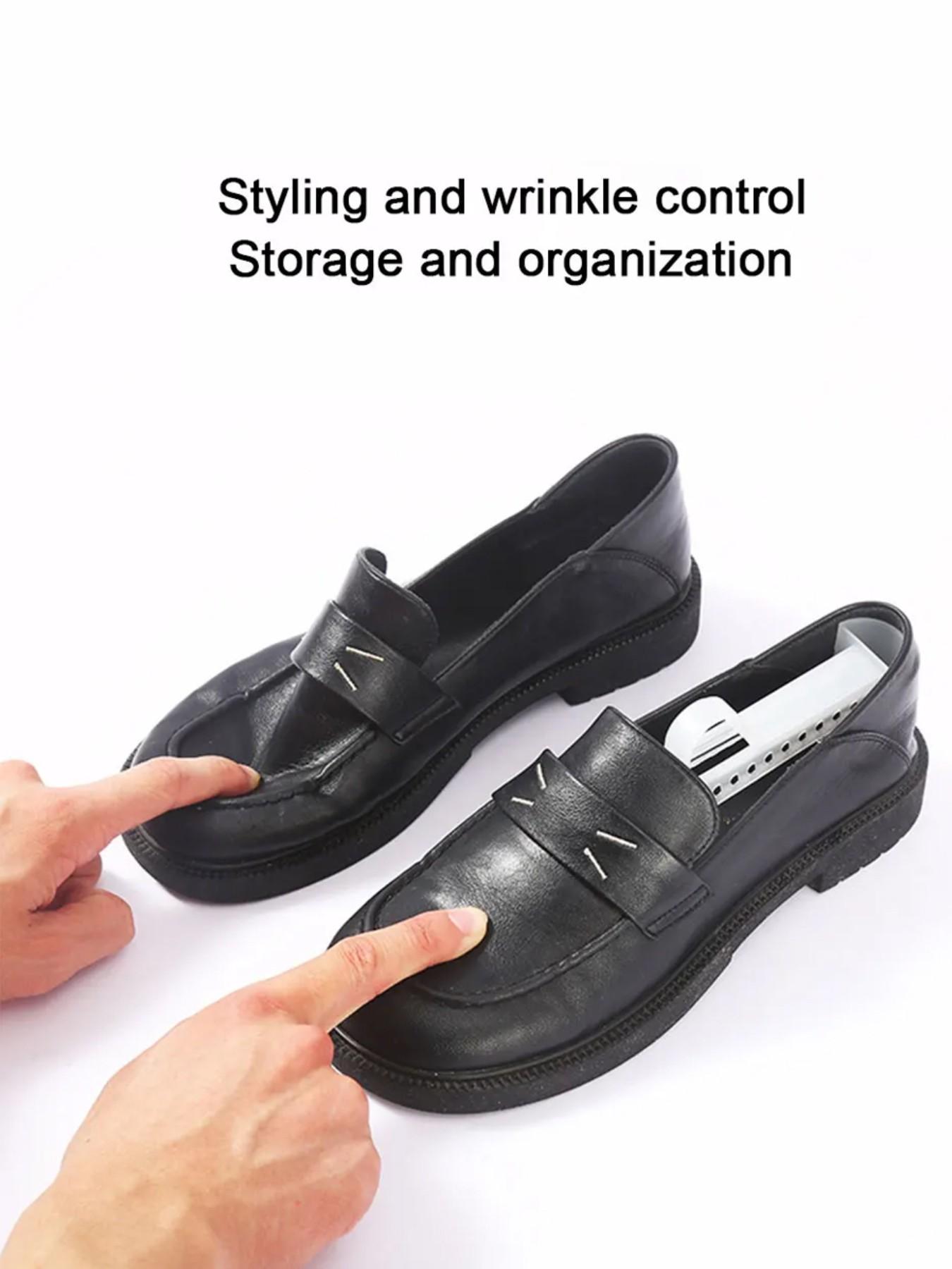 Adjustable Plastic Shoe Stretcher, Unisex Leather Shoe Form & Sports Shaper, Suitable for Sport Shoes and Casual Shoes