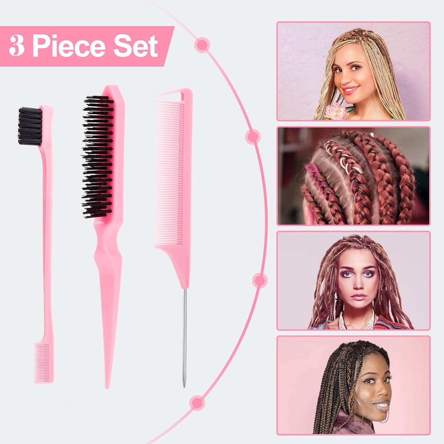 Girls' Hair Braiding Kit, Includes Weaving Tools Comb Clips, Durable Easy-To-Use Accessories, Perfect for Girls Hairstyles, Hair Styling Tools