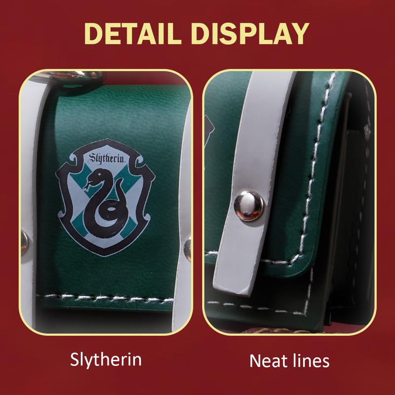 Harry Potter Preppy British Style Comapct Earphone Protective Case with Magnetic Buckle – Hufflepuff Ravenclaw Slytherin Gryffindor – Stylish and Secure Durable Design for Airpods, Earbuds, Headphones Harry Potter Preppy British Style Comapct Earphone Protective Case with Magnetic Buckle – Hufflepuff Ravenclaw Slytherin Gryffindor – Stylish and Secure Durable Design for Airpods, Earbuds, Headphones