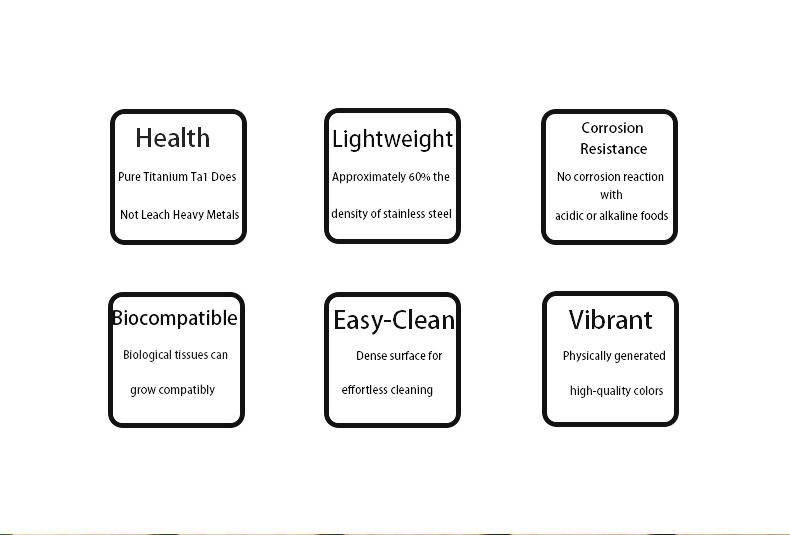 MUTTI Monet Dinner Knife,Fork,And Spoon set Portable three piece set pure titanium tableware Cutlery