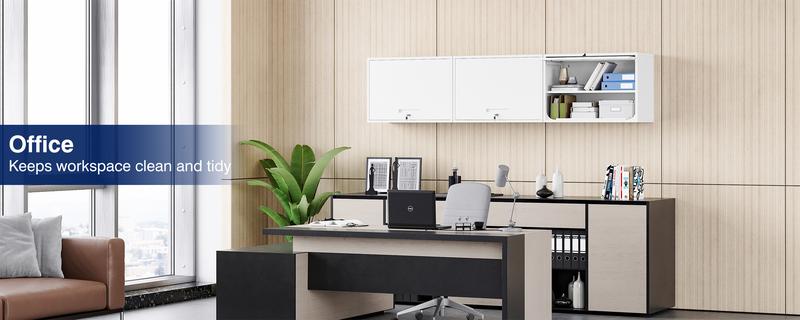 Letaya Metal Garage Wall Cabinet with Doors and Shelves, Wall Mounted Metal Storage Cabinet, Floating Garage Tool Cabinet for Garage, Basement, Kitchen, Warehouse