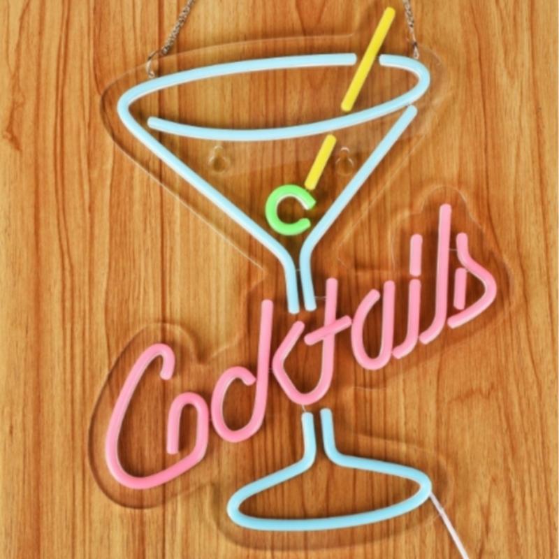 Bar Neon Sign Light, Cool LED Sign, and Blue, Adjustable Brightness, USB Wall Decor Art Atmosphere Lamp, Bedroom, Living Room, Bar, Shop